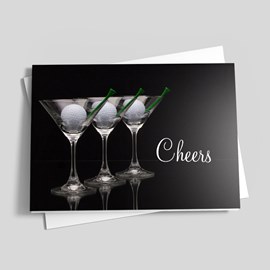 Martinis and Mulligans Note Card