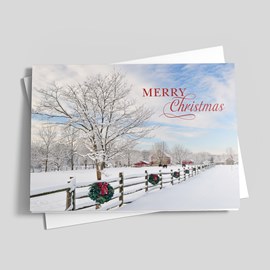 Country Course Christmas Card