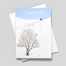 Slopes & Swings Holiday Card