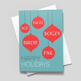 Birdies & Bogeys Holiday Card