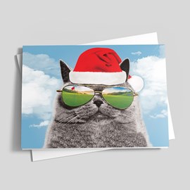 Cool Cat Holiday Card