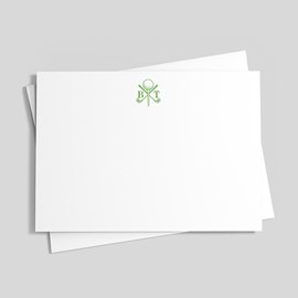 Cross Clubs Green Stationery