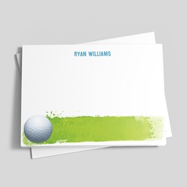 Watercolor Golf Card