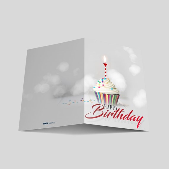 Tee & Cupcakes Birthday Card
