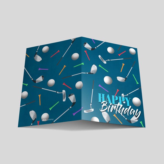 Golf Social Birthday Card