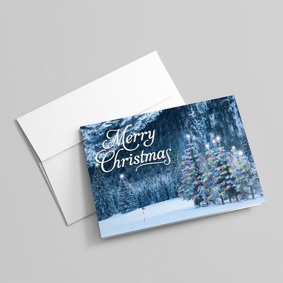 Golfer's Advent Christmas Card by USGAcardshop