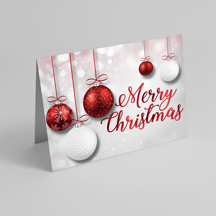 Elegant Ornaments Christmas Card by USGAcardshop