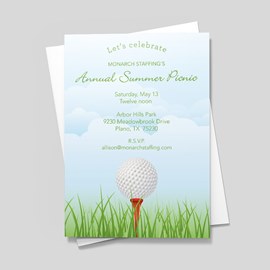 Time To Tee Off Invitation