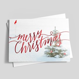 Golf for Christmas Card