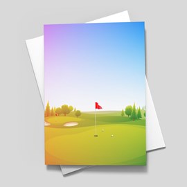 Paradise Putt Note Card