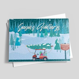 Winter Drive Holiday Card