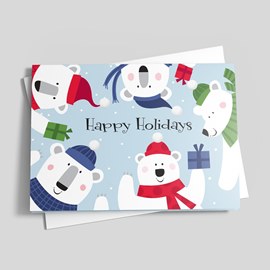 Polar Bear Gifts Holiday Card
