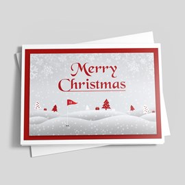 Snowy Hills Christmas Card