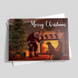 Treats from Santa Christmas Card