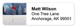 Snow on the Green Address Label