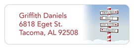 Santa's House Address Label