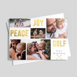 Peace, Joy & Golf Photo Card